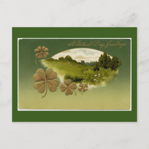 St. Patrick's Day Greetings Holiday Postcard