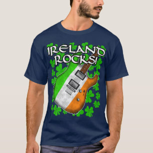 St Patricks Day Guitar Irish Flag Ireland Rocks Gu T-Shirt