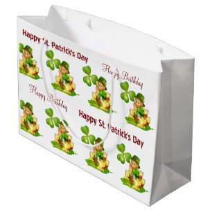 St. Patrick's Day Happy Birthday Gift Bag