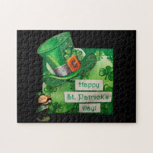 St. Patrick's Day Hat and Leprechaun Jigsaw Puzzle