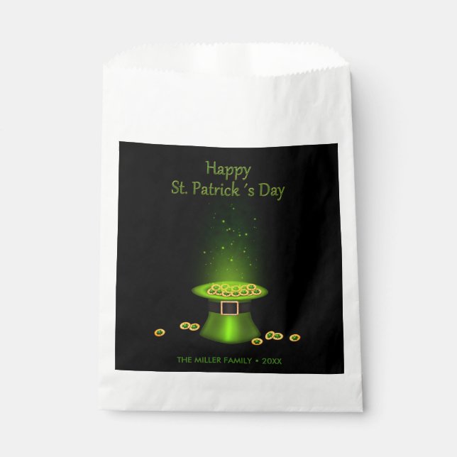 St. Patrick's Day Hat Coins Favour Bags (Front)