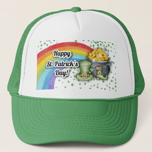 St Patrick's Day hat colour green (Front)