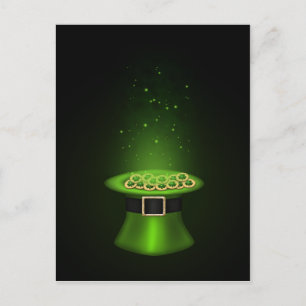 St. Patrick's Day Hat - Postcard