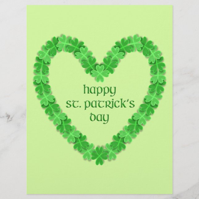 St Patrick's Day Heart (Front)
