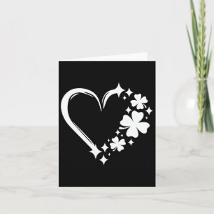 St Patrick's Day Heart Cute St Patricks Day Shamro Card