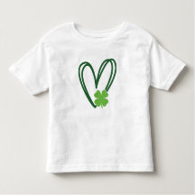 St. Patrick's Day Heart Design T-shirt