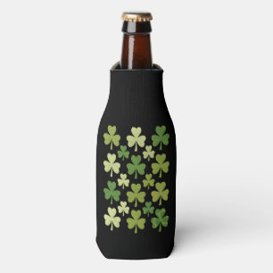 St Patrick's Day Heart Lucky Clover Shamrock Bottle Cooler