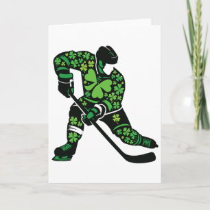St Patricks Day Hockey Player - Shamrock Spirit Sp Card