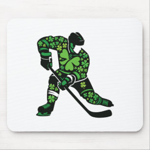 St Patricks Day Hockey Player - Shamrock Spirit Sp Mouse Pad
