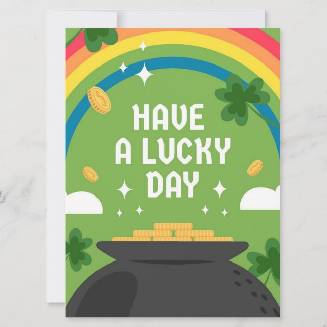 St Patrick's Day Holiday Card (Front)