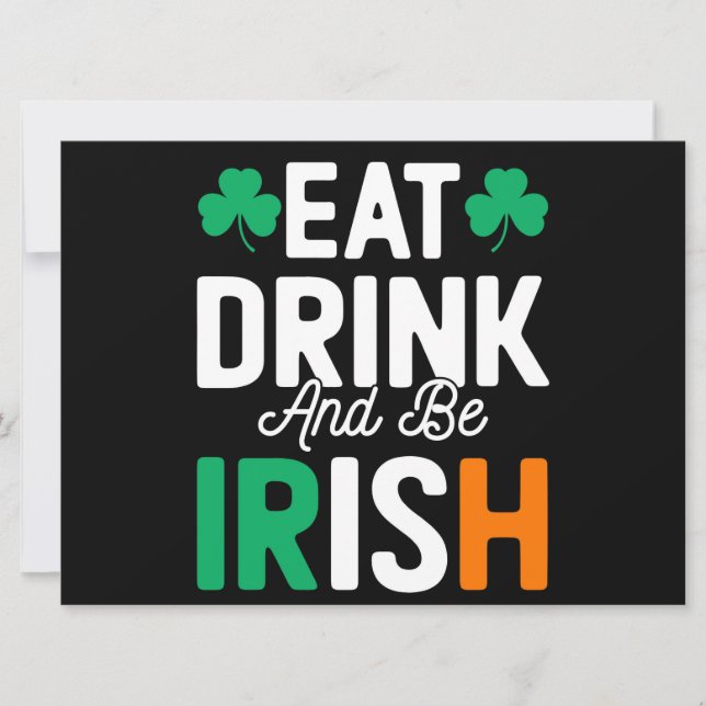 St Patrick's Day Holiday Card (Front)