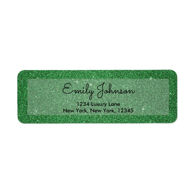 St. Patrick's Day Holiday Green Glitter & Sparkle (Front)