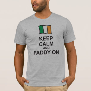 St Patricks Day hoodie KEEP CALM and PADDY ON flag T-Shirt