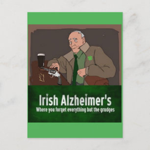 St Patrick's Day Humourous Irish Gangster Postcard