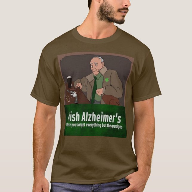  St Patrick's Day Humourous Irish Gangster T-Shirt (Front)