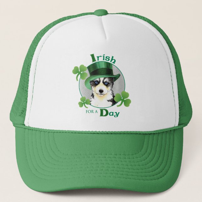 St. Patrick's Day Husky Trucker Hat (Front)