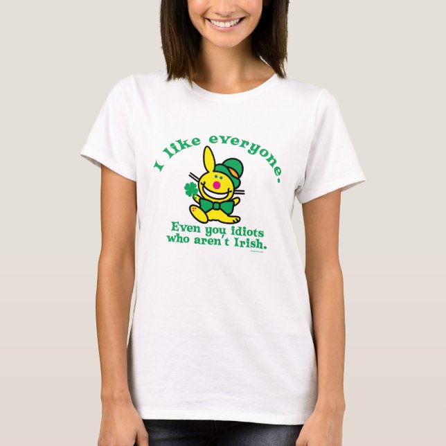St Patrick's Day | I Like Everyone T-Shirt (Front)