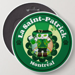 St. Patrick's Day in Montreal 6 Cm Round Badge