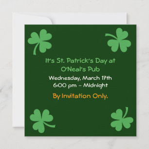 St. Patrick's Day Invitation