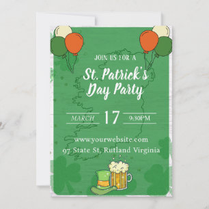St Patricks Day invitation