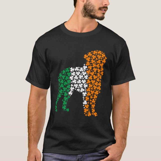 St Patricks Day Ireland Irish Bernese Mountain Dog T-Shirt (Front)