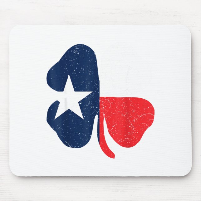 St. Patrick's Day Iri-shirt - Texas Flag Tee  Mouse Pad (Front)