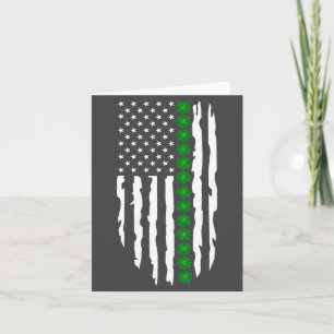 St. Patrick's Day Irish American Flag Card