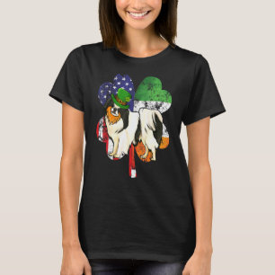 St Patricks Day Irish American Flag Japanese Chin T-Shirt