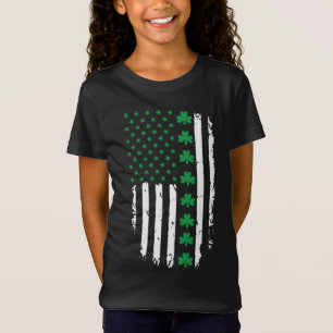 St. Patrick's Day Irish American Flag PATTY'S DAY T-Shirt