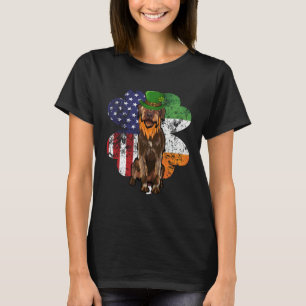 St Patricks Day Irish American Wirehaired Pointing T-Shirt