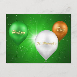 St. Patrick's Day Irish Balloons - Postcard