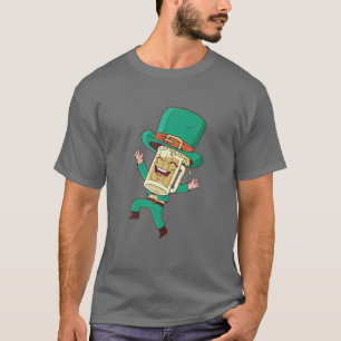 St Patricks Day Irish Beer Head Happy Leprechaun S T-Shirt