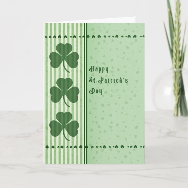 St. Patrick's Day Irish Blessing Card (Front)