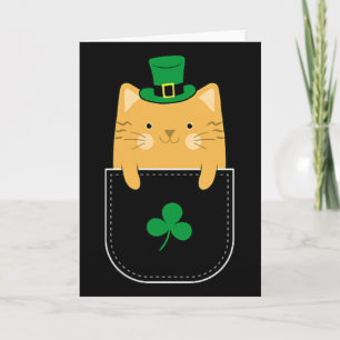 St Patricks Day Irish Cat Lover Card