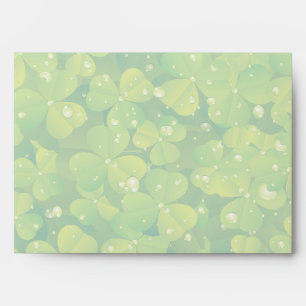 St. Patrick's Day Irish clover wedding envelope