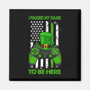 St Patricks Day Irish Flag Gamer Video Game Contro Magnet