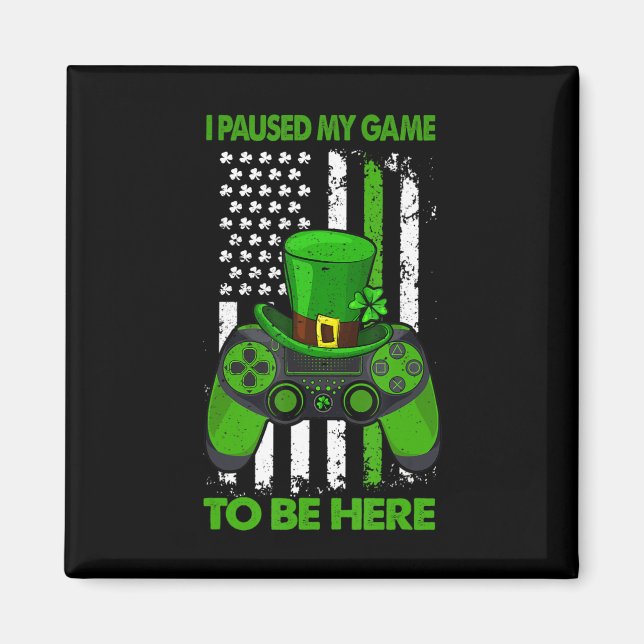 St Patricks Day Irish Flag Gamer Video Game Contro Magnet (Front)