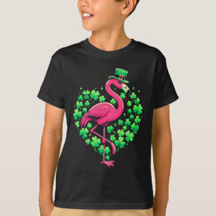 St Patricks Day Irish Flamingo  T-Shirt