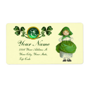 ST PATRICK'S DAY- IRISH GIRL AND SHAMROCKS