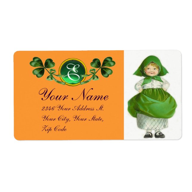 ST PATRICK'S DAY- IRISH GIRL AND SHAMROCKS (Front)