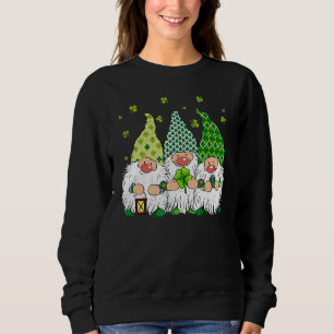 St Patricks Day Irish Gnomes Leprechauns Funky St Sweatshirt