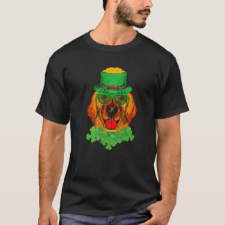 St. Patricks Day Irish Golden Retriever For Dog Mo T-Shirt