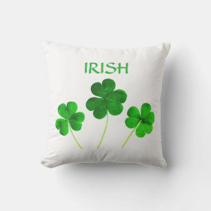 St Patrick's Day Irish Green White 2022 Trendy Cushion