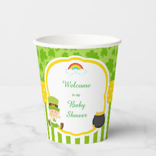 St Patrick's Day Irish Holiday Girl Baby Shower Paper Cups
