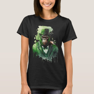 St Patricks Day Irish Leprechaun Gorilla St Pat's T-Shirt