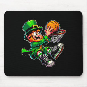 St Patrick's Day Irish Leprechaun Sketll Player Du Mouse Pad