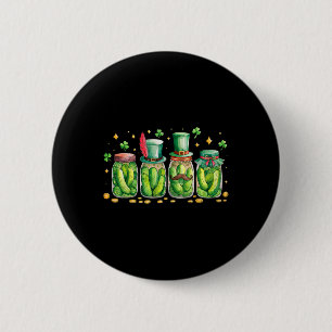 St. Patrick's Day Irish Pickle Jar Pickle Lover Ve 6 Cm Round Badge