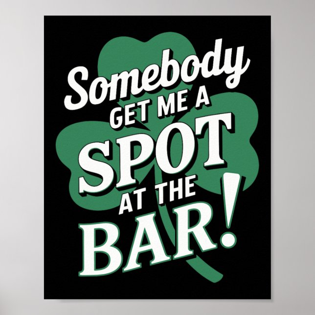 St Patricks Day Irish Pride Shamrock Parade Lucky  Poster (Front)