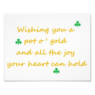 St. patrick's Day Irish Saying 8.5"x11" Print