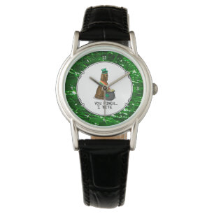St. Patrick's Day Irish Setter Dog (red 1) Funny Watch